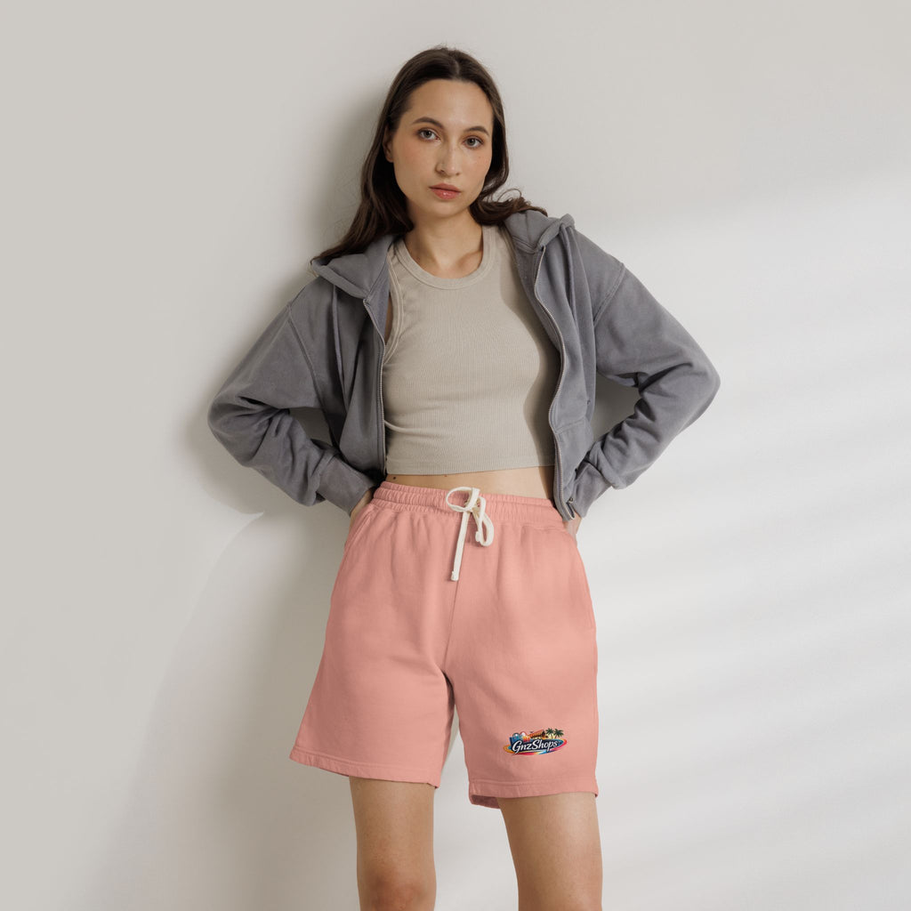 GNZ Unisex Garment-Dyed Lightweight Fleece Sweat Shorts