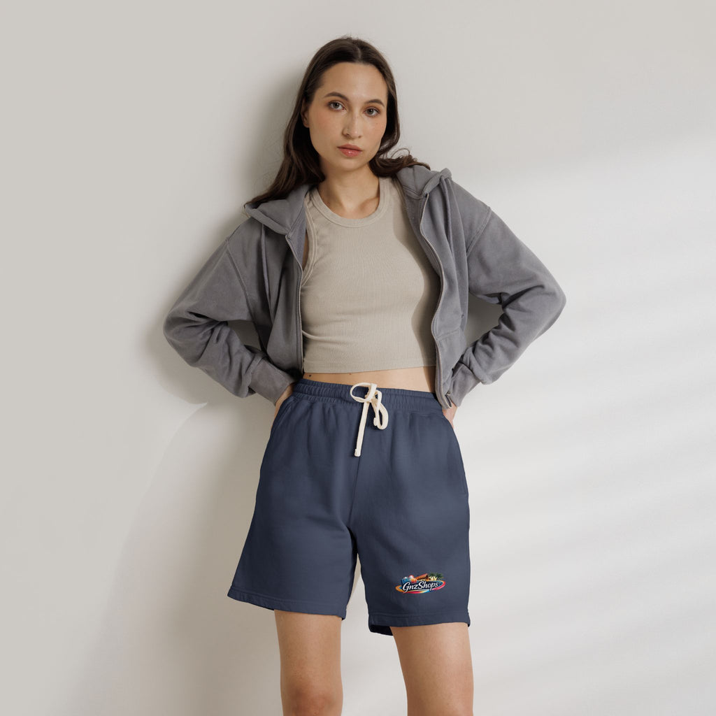 GNZ Unisex Garment-Dyed Lightweight Fleece Sweat Shorts