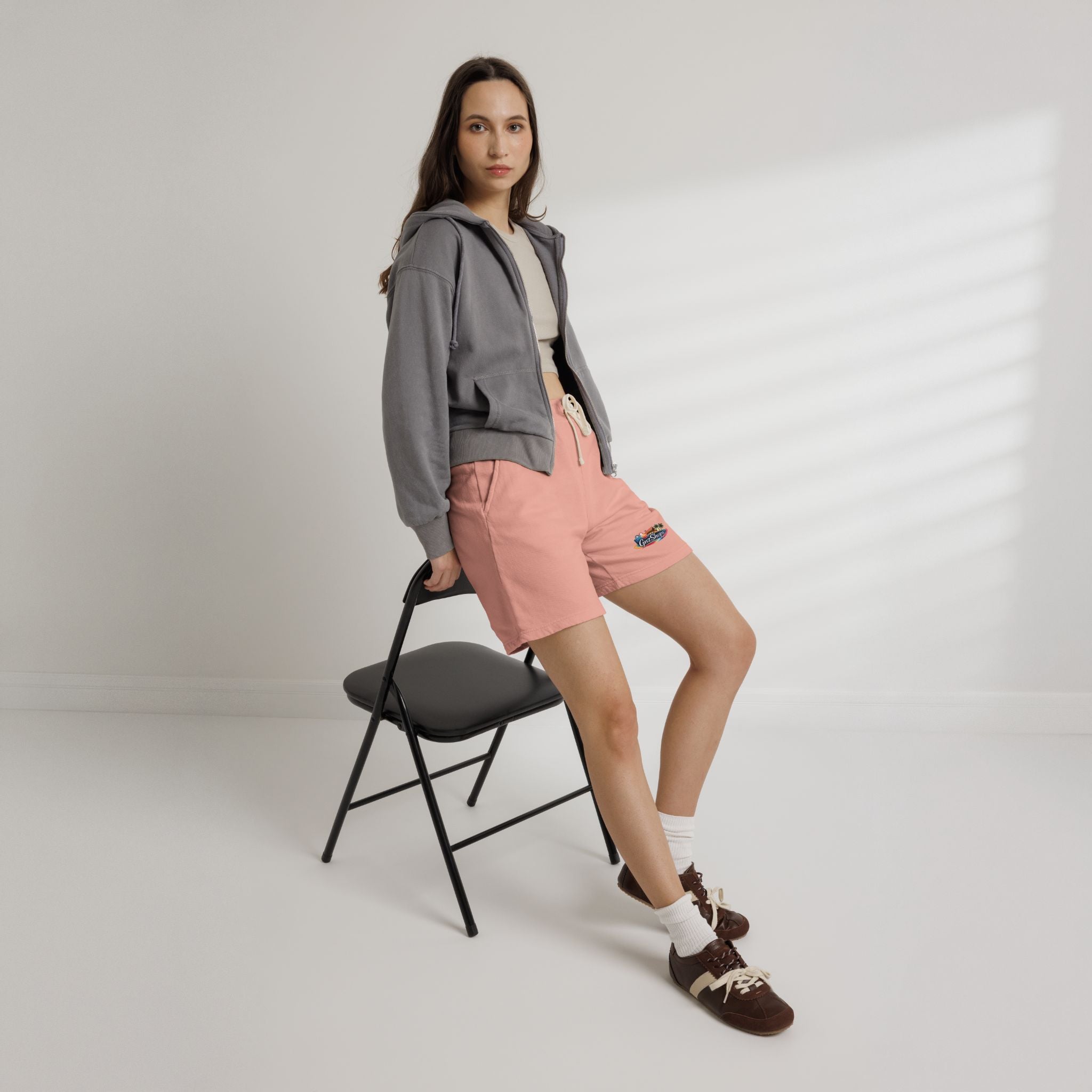 GNZ Unisex Garment-Dyed Lightweight Fleece Sweat Shorts