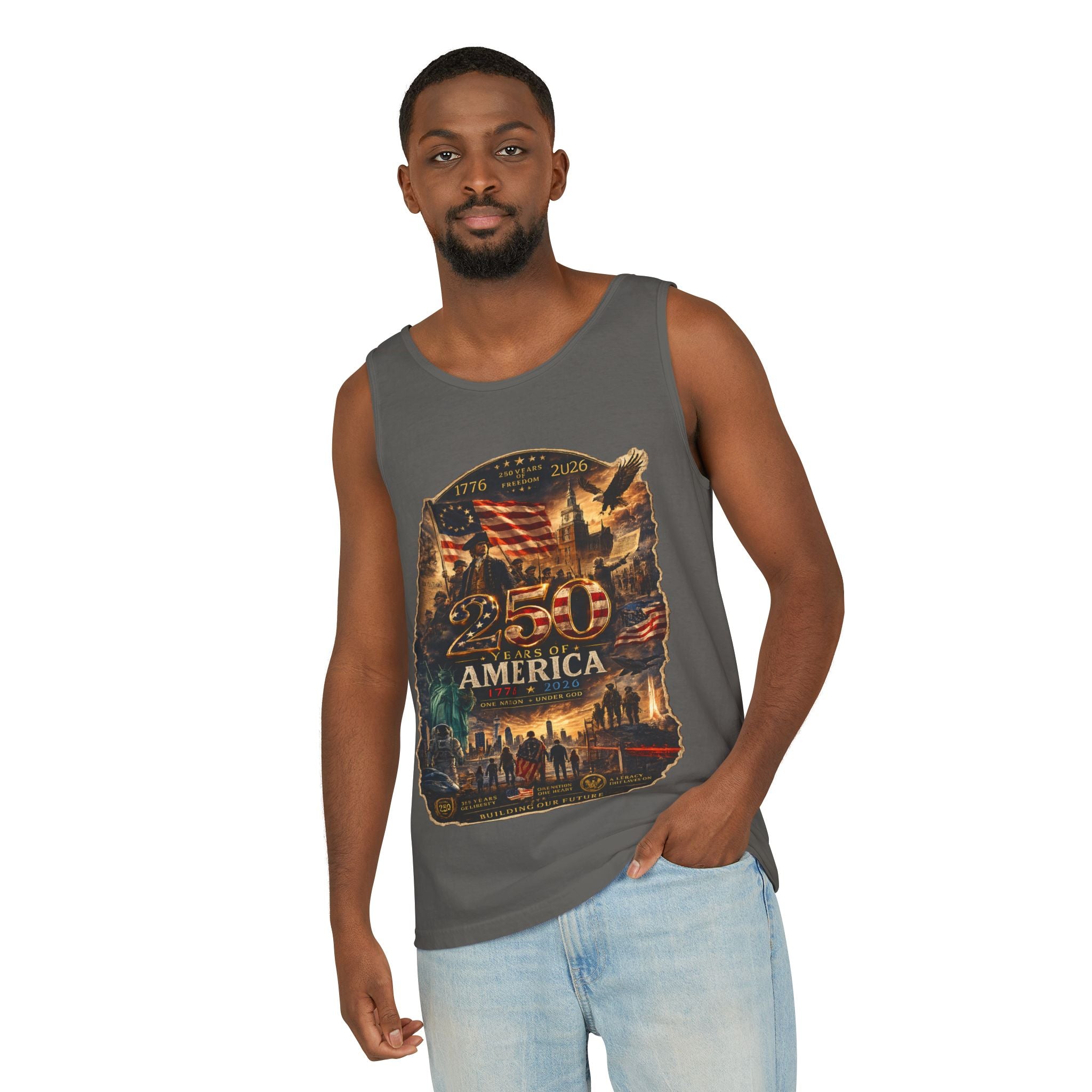 250 PREMIUM Unisex Garment-Dyed Tank Top