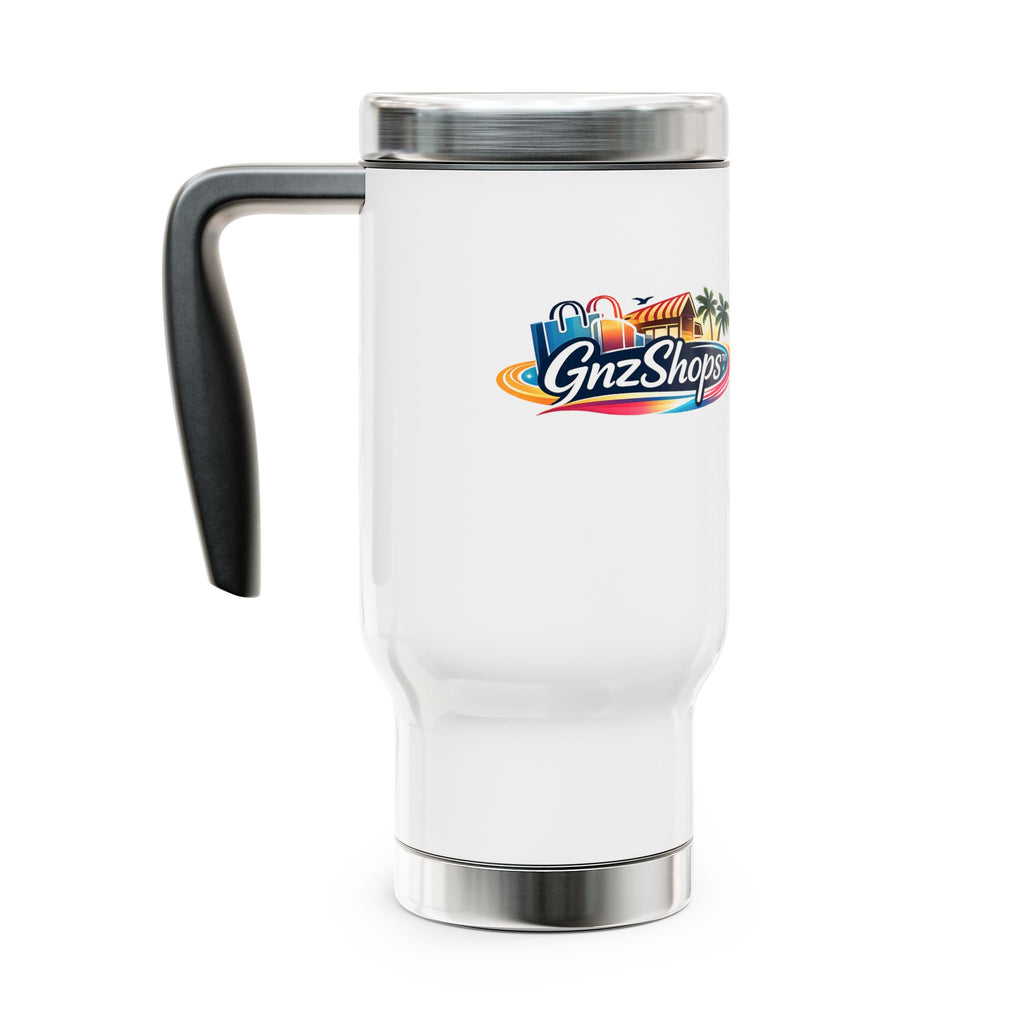 GNZ Stainless Steel Travel Mug with Handle, 14oz