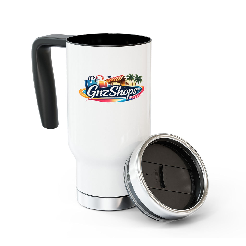 GNZ Stainless Steel Travel Mug with Handle, 14oz