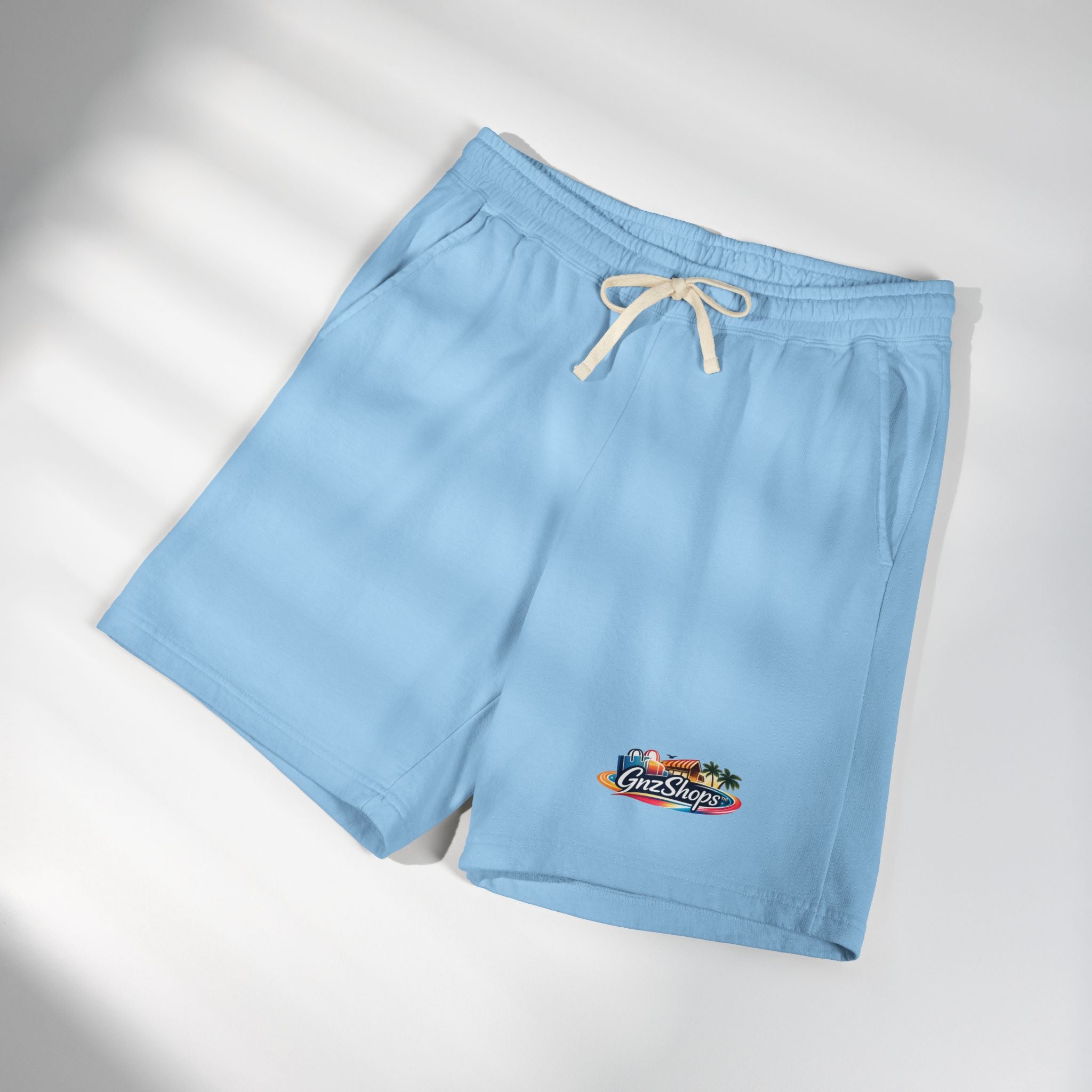GNZ Unisex Garment-Dyed Lightweight Fleece Sweat Shorts