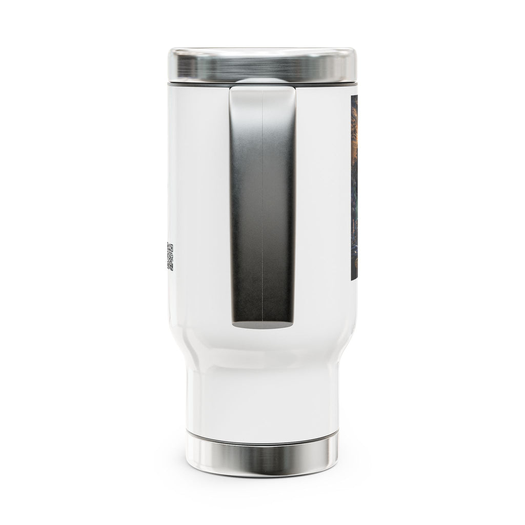 250 Stainless Steel Travel Mug with Handle, 14oz